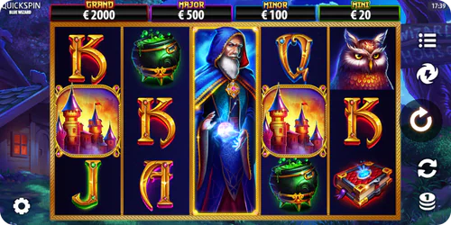Blue Wizard — Interfaz de la aplicación de demostración 1